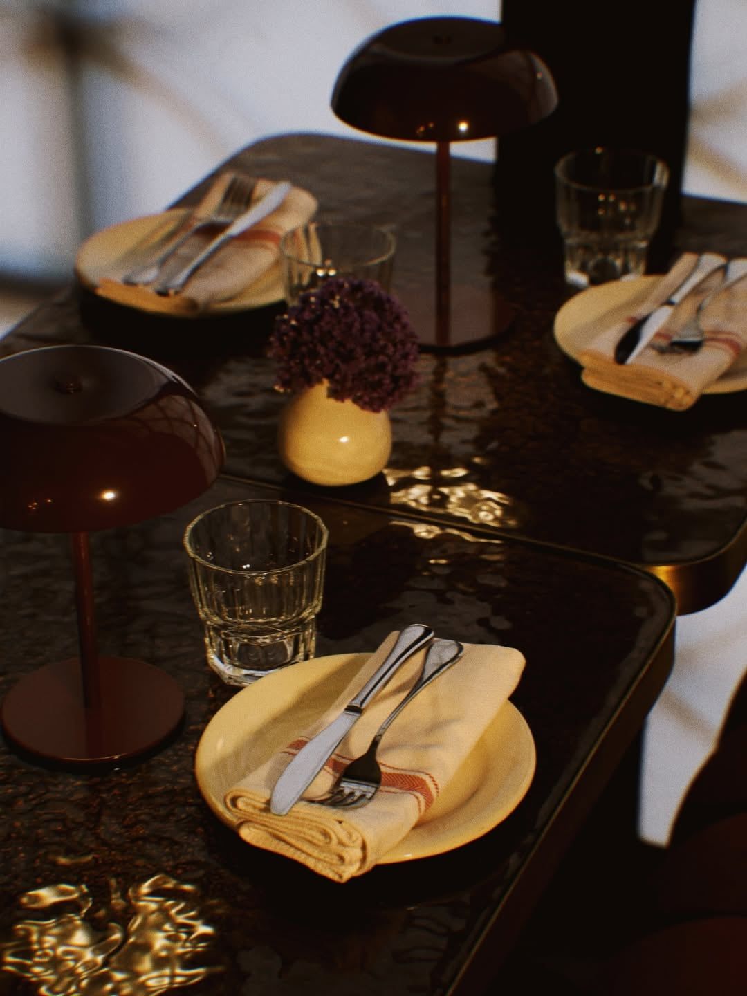 A table setting at Napa Chapter One