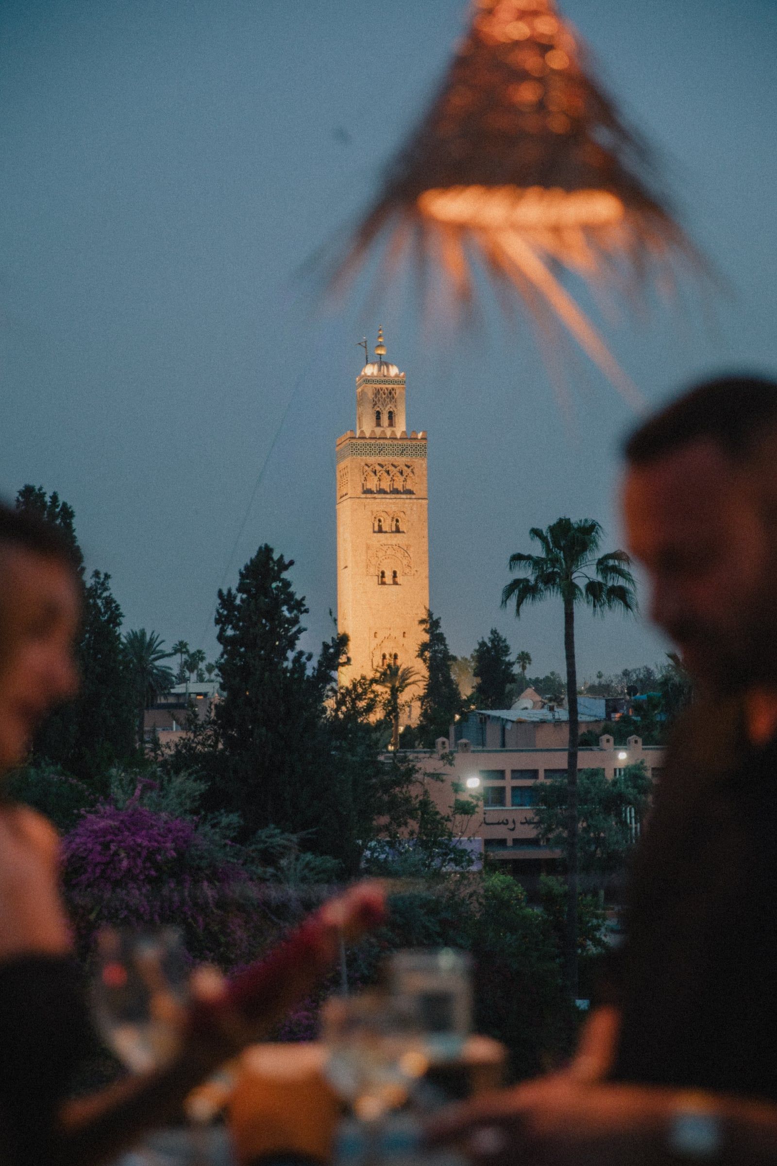 The Koutoubia minaret at night from SAMA